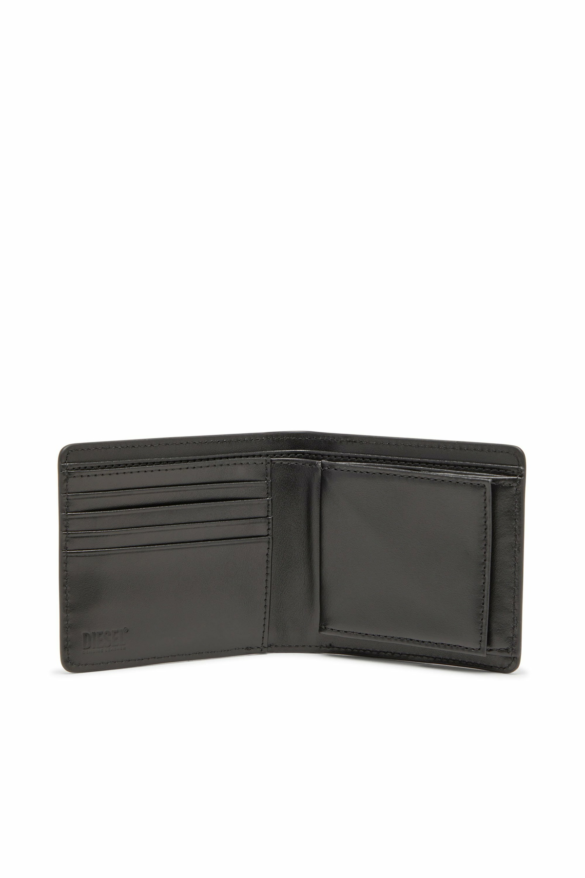 Diesel Bi-fold wallet in leather - Small Wallets - Unisex - Black