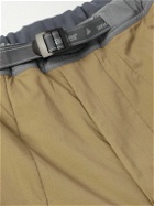 And Wander - Alpha Air Straight-Leg Belted Nylon Trousers - Neutrals