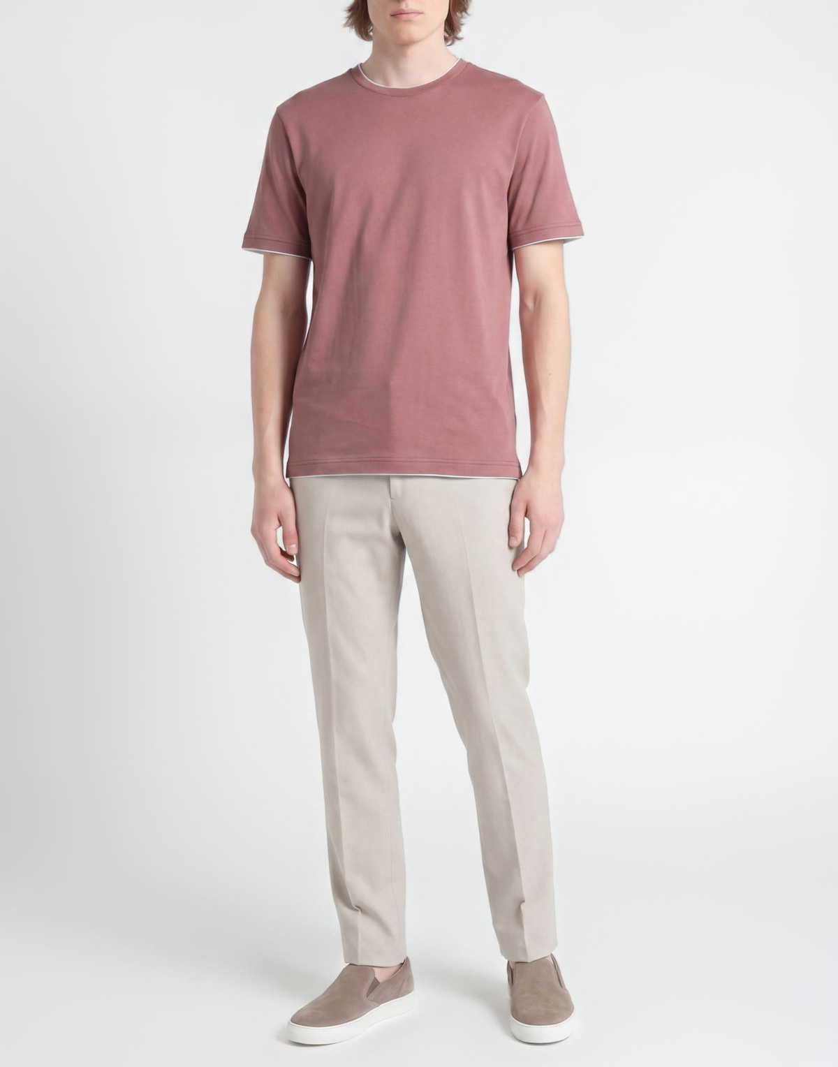Eleventy Mens T-shirt Antique rose
