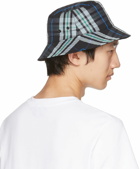 A.P.C. Gray & Black Reversible Mark Bucket Hat