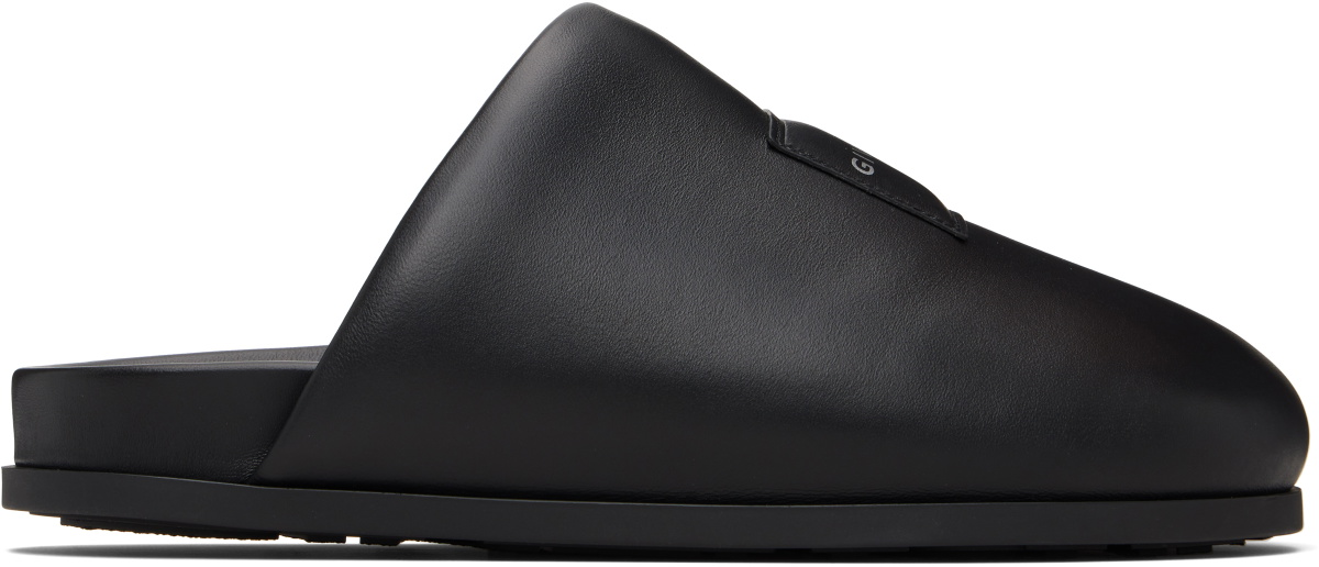 Givenchy Black Puffy Nappa Leather Mule Loafers