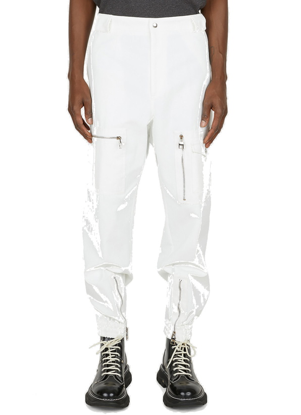 Photo: Zipped Cargo Pants in White