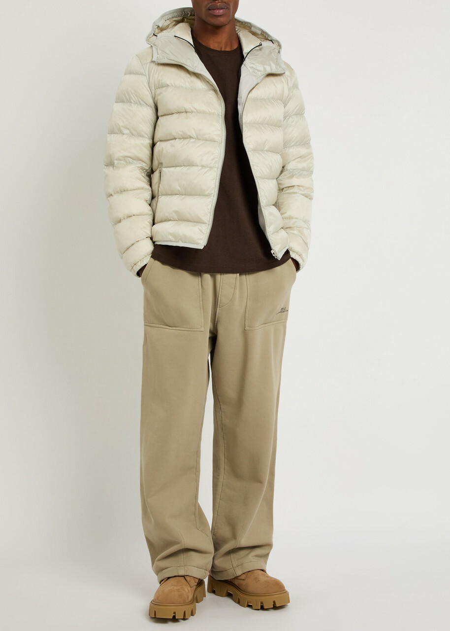 Ten C Padded Nylon Jacket Beige