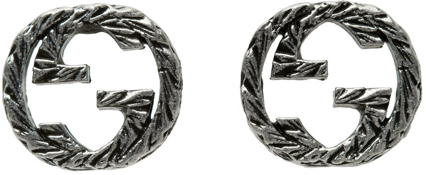 INTERLOCKING G EARRINGS SILVER main image 0
