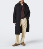 Studio Nicholson Revere leather-trimmed cotton-blend trench coat