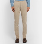 Boglioli - Sand Slim-Fit Tapered Cotton-Blend Corduroy Suit Trousers - Neutrals