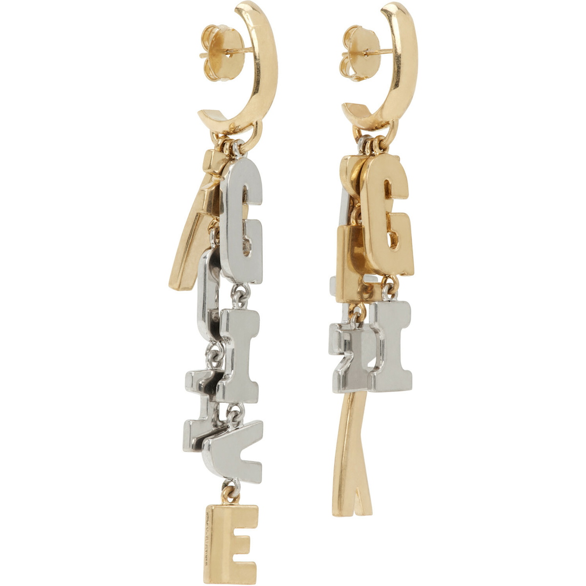 Givenchy 'Givenchy Letters' Asymmetric Earrings