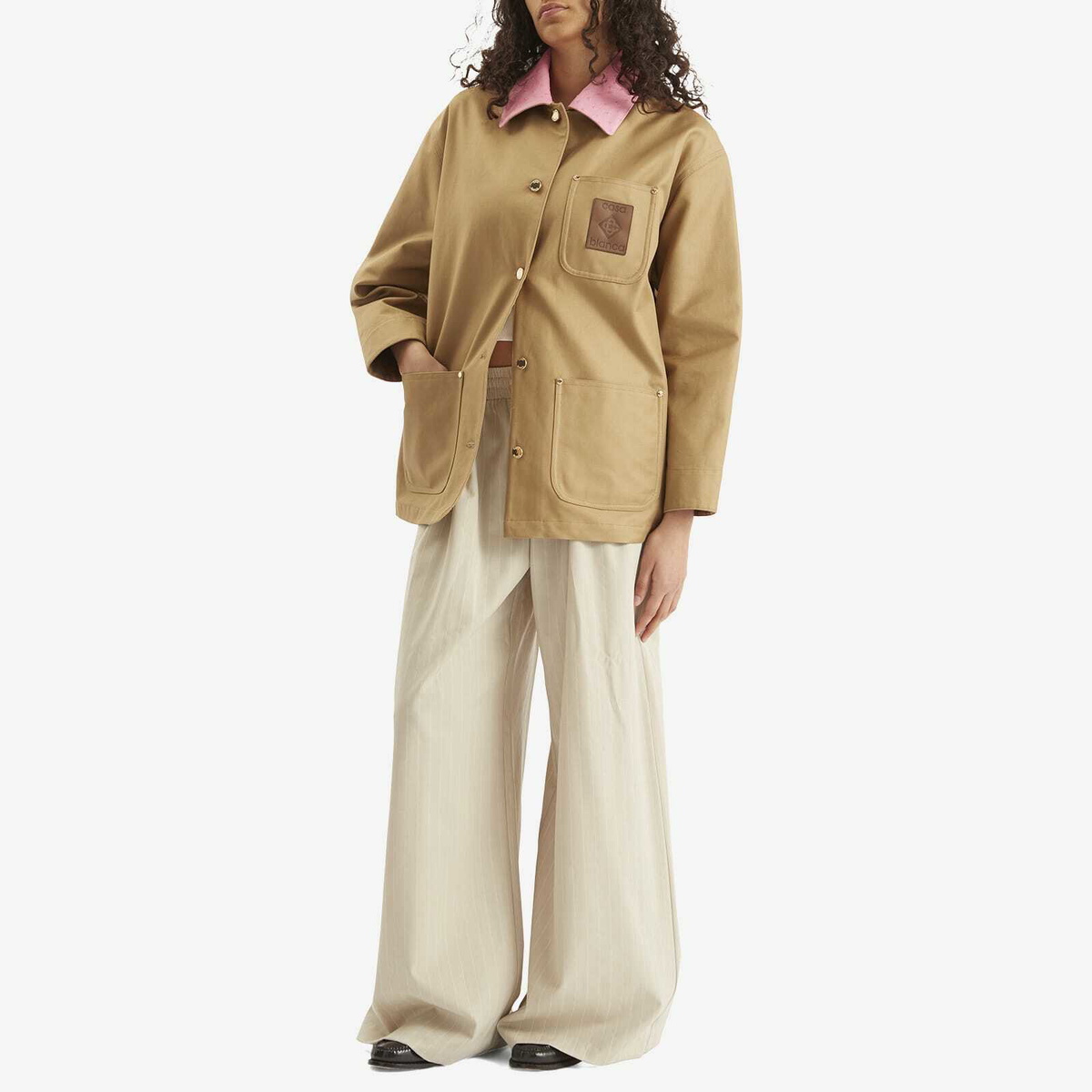 Casablanca Women's Workwear Jacket in Beige