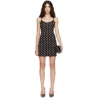 Marine Serre Black Moon Printed Jersey Straps Minidress