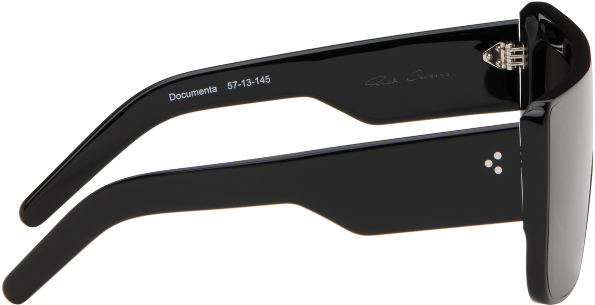 Rick Owens Black Temple Documenta Sunglasses