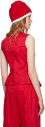 COLLEEN ALLEN SSENSE Exclusive Red Victorian Tank Top