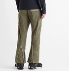 Bogner - Cortez Grosgrain-Trimmed Padded Cotton-Blend Canvas Ski Trousers - Green