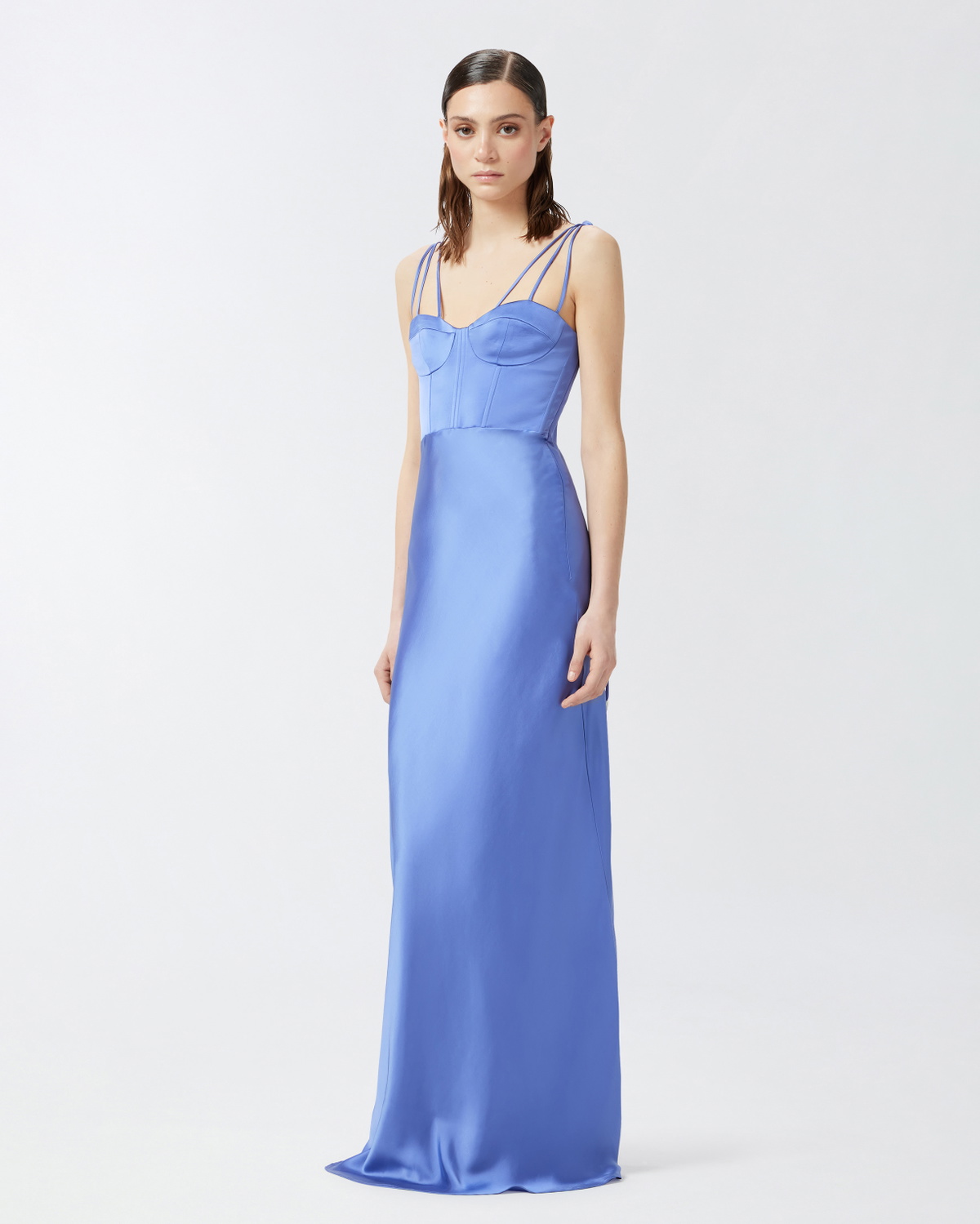sachin and babi light blue dress Ladies Evening Gowns With Sleeves Chic A Line Midi... From Mysticastore,  $36.1 In Bulk