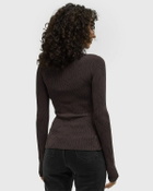 Daily Paper KNITTED MONOGRAM CARDIGAN Brown Womens Zippers & Cardigan