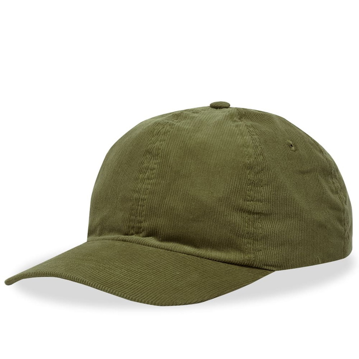 Photo: Folk Men's Cord 6 Panel Cap in Olive Cord