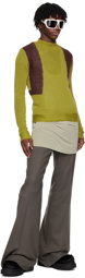 Rick Owens Green & Purple Harness Sweater