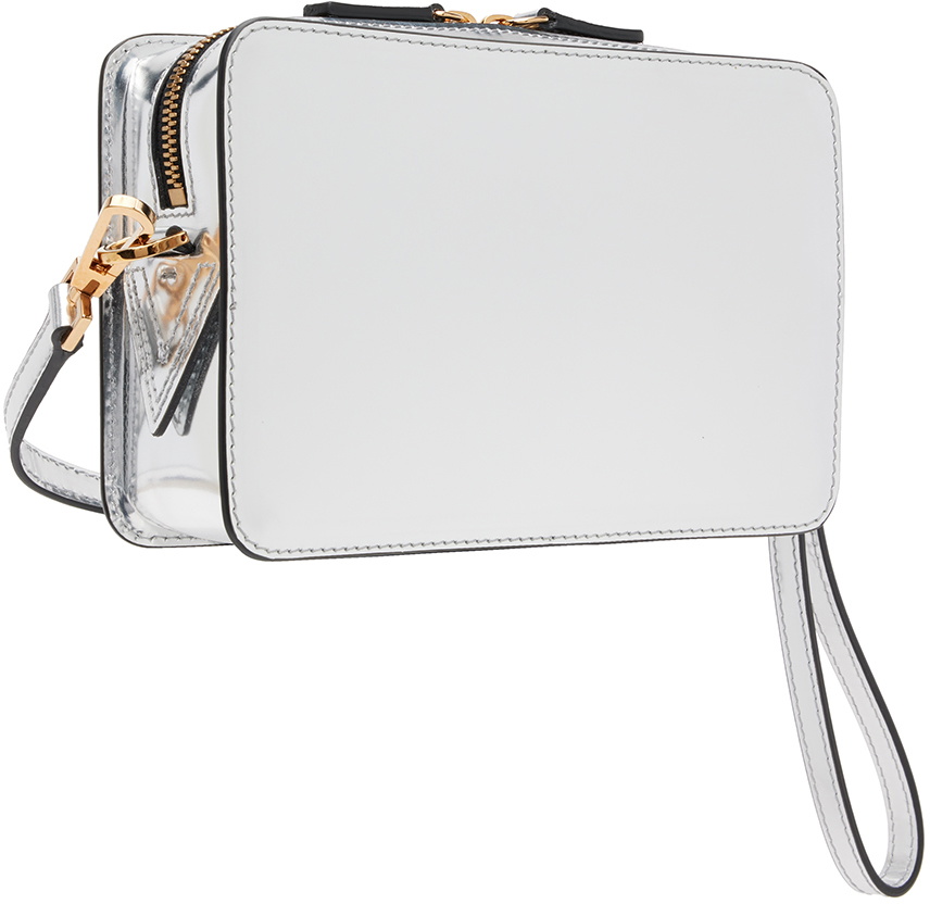 Versace Silver Small Medusa Biggie Bag Versace