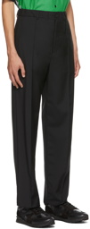 Valentino Black Mohair Drawstring Trousers