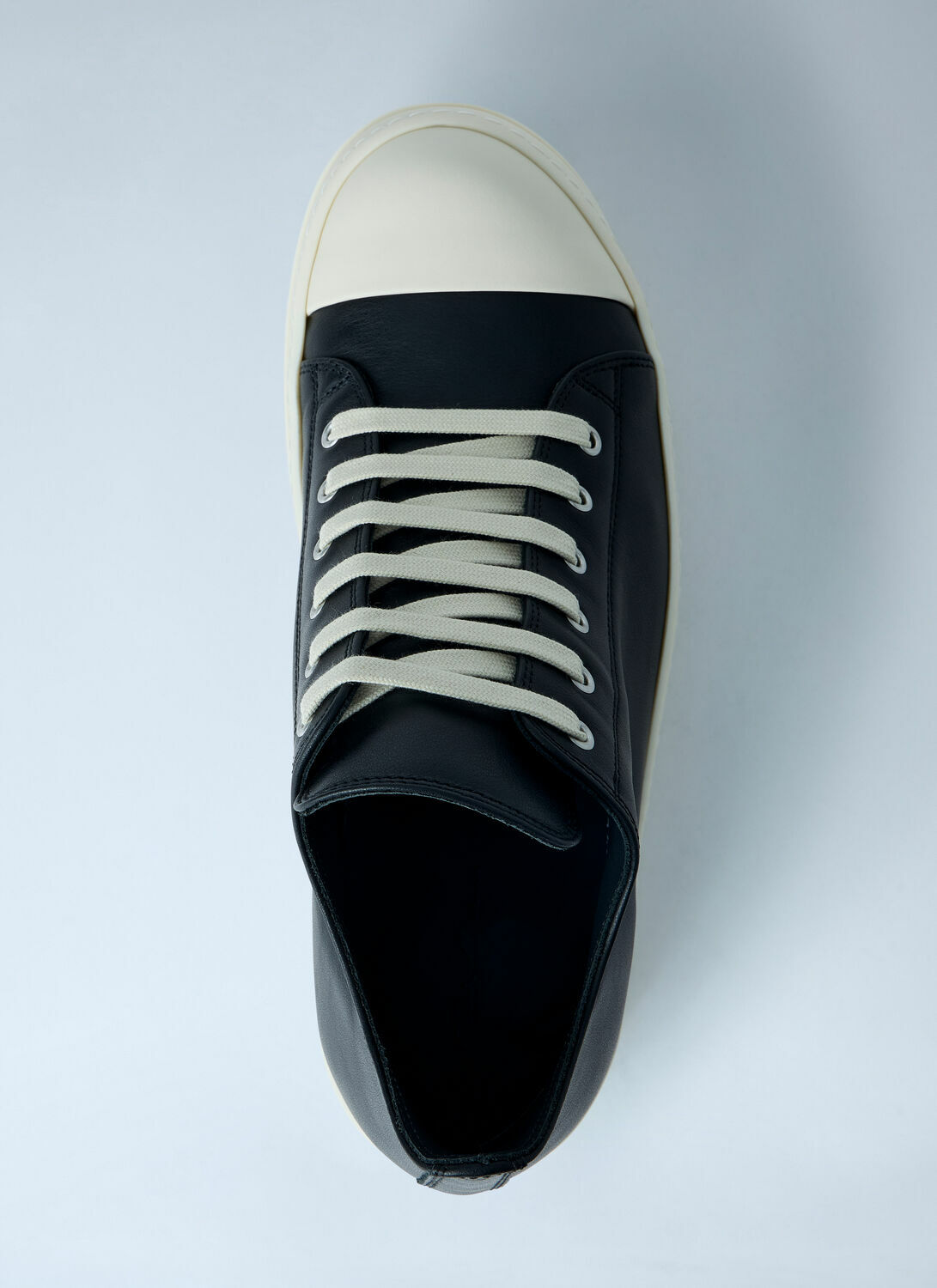 Rick Owens Leather Low-Top Sneakers