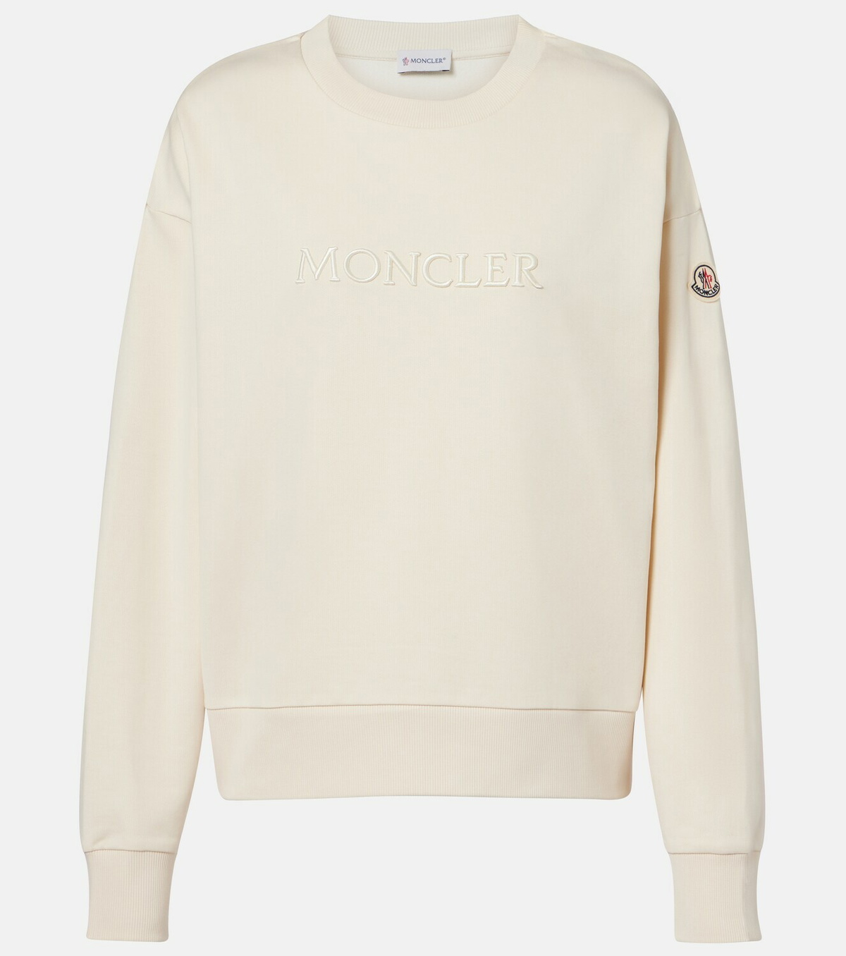 Moncler Logo cotton jersey sweatshirt Moncler