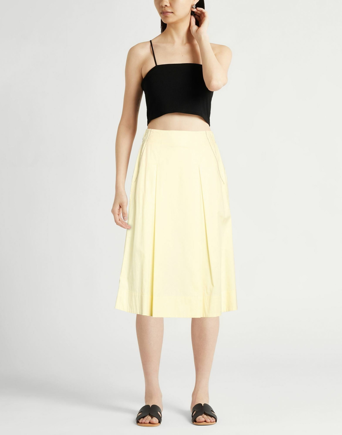 Peserico Womens Midi skirt in Yellow