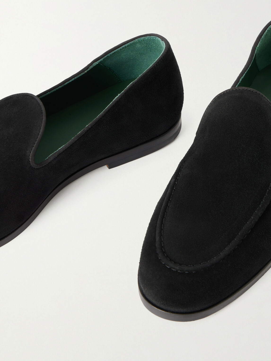 VINNY's - Marcel Suede Loafers - Black
