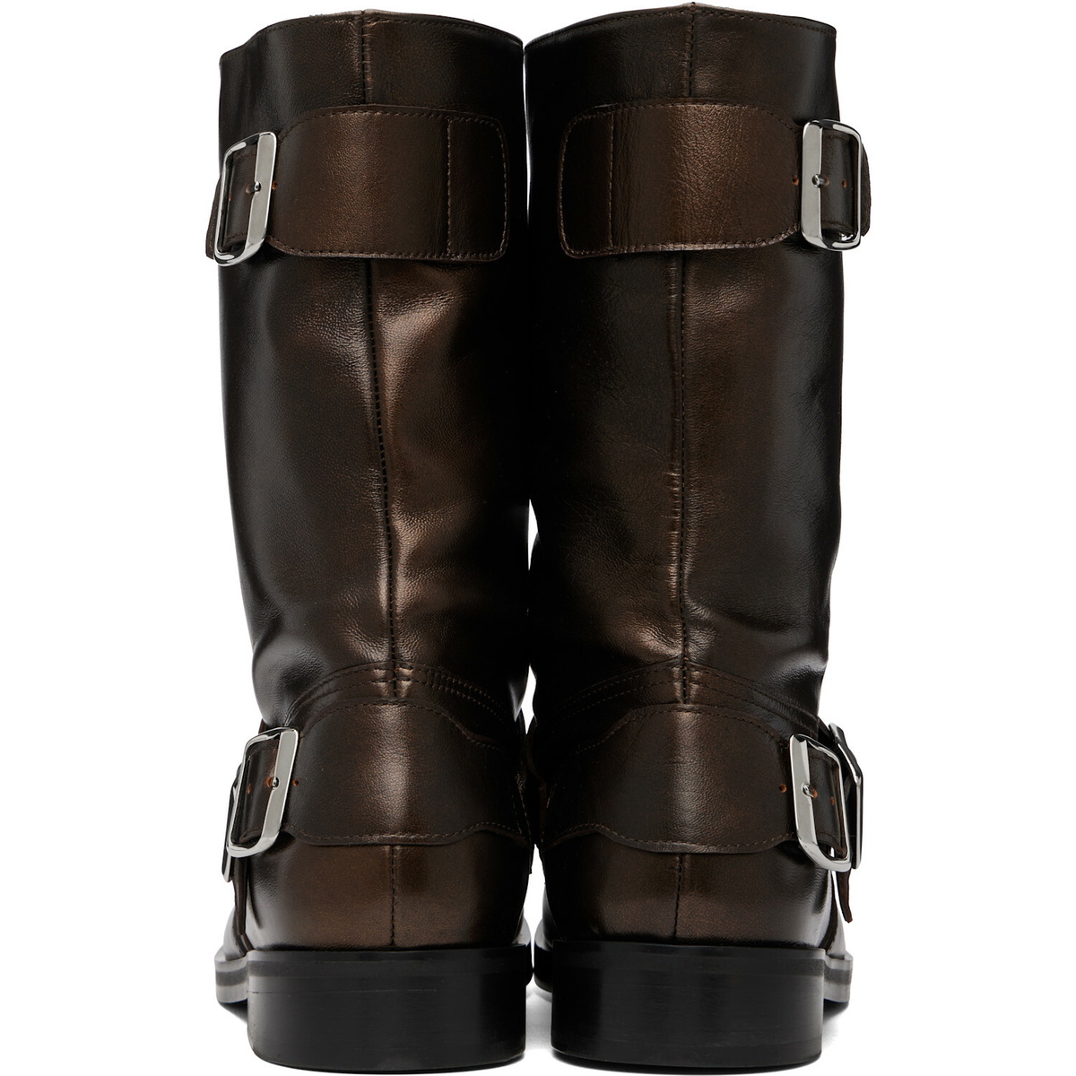 Stefan Cooke Brown Pegasus Biker Boots