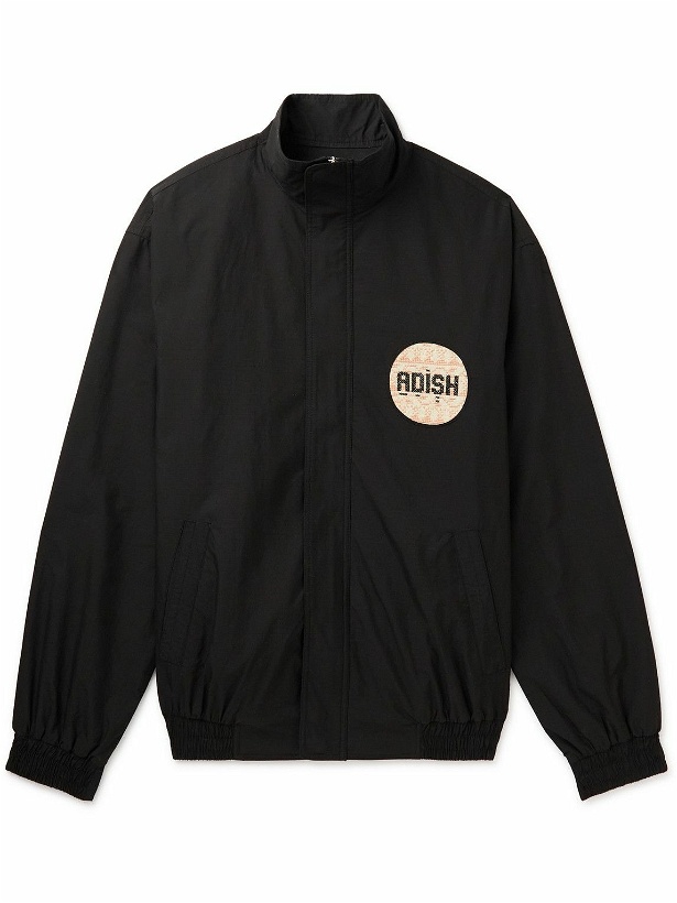 Photo: Adish - Logo-Appliquéd Cotton-Ripstop Jacket - Black