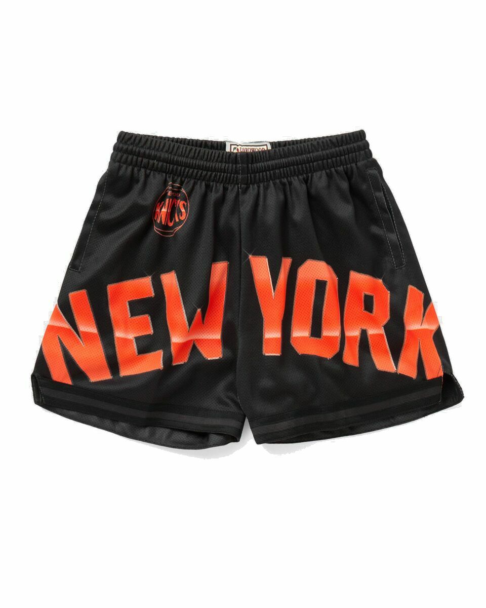 Photo: Mitchell & Ness Wmns Big Face 4.0 Shorts New York Knicks Black - Womens - Sport & Team Shorts