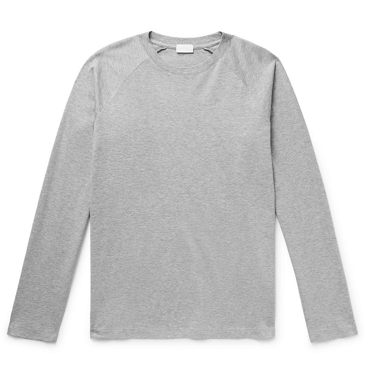 Photo: HANDVAERK - Mélange Pima Cotton-Jersey T-Shirt - Gray