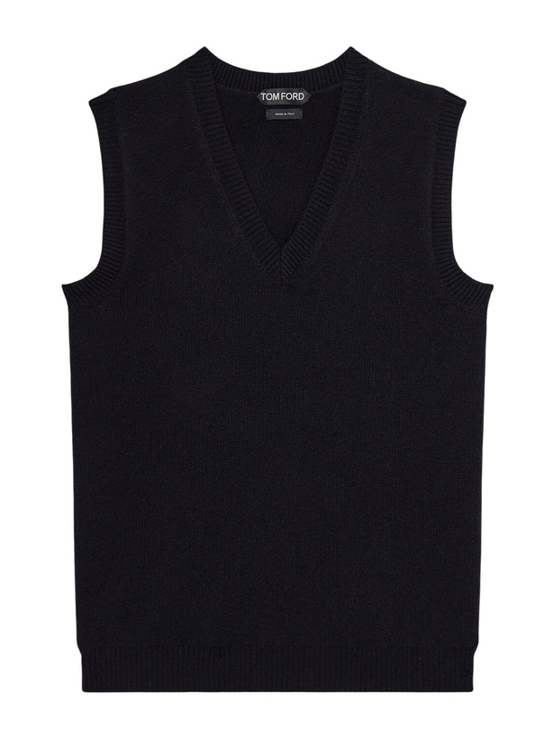 Photo: TOM FORD - Cashmere Vest - Black