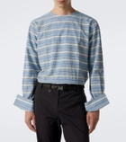 Prada Striped cotton twill shirt