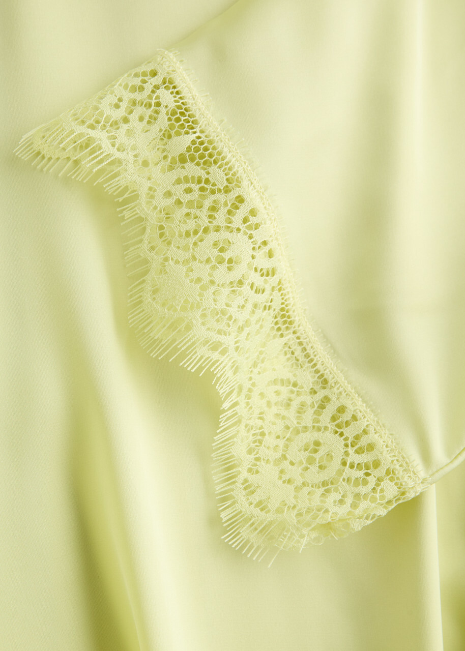 Simone PÉRÈLE Satin Secrets Satin Robe Yellow