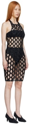 a. roege hove Black Cotton Mini Dress