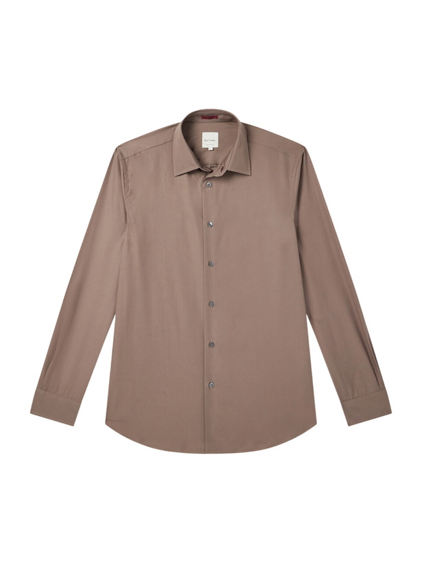 Photo: Paul Smith - Cotton-Poplin Shirt - Brown