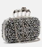 McQueen Knuckle embellished clutch