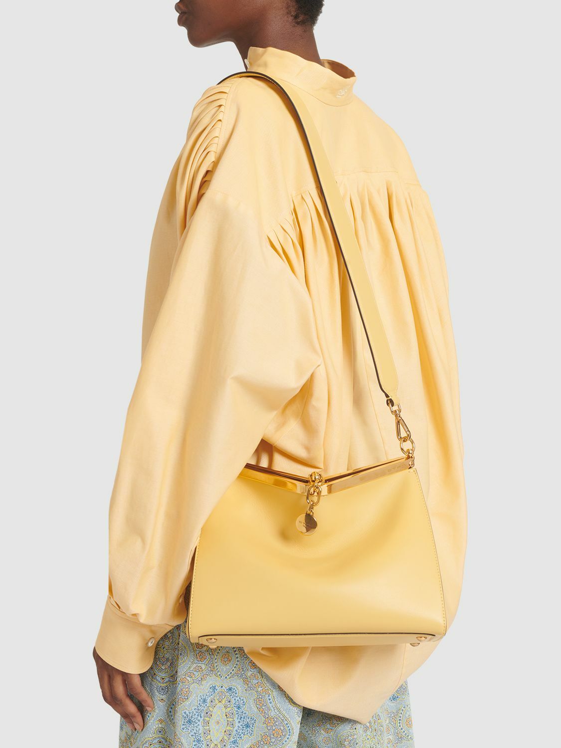 ETRO - Medium Vela Leather Shoulder Bag