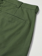 Randy's Garments - Tapered Logo-Appliquéd Cotton-Ripstop Cargo Trousers - Green
