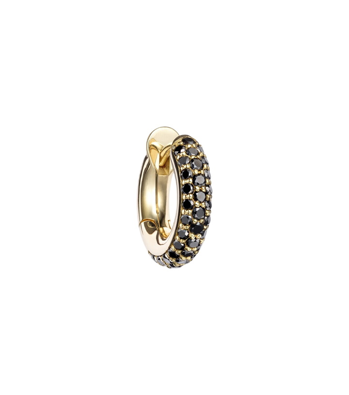 Photo: Spinelli Kilcollin Macro Hoop 18kt yellow gold single earring with diamonds