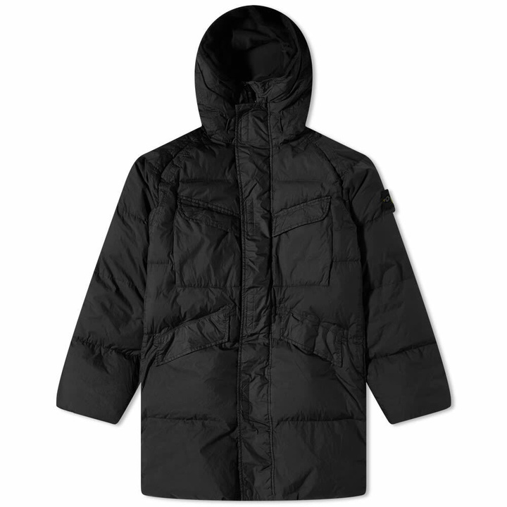 Photo: Stone Island Crinkle Reps Long Down Coat