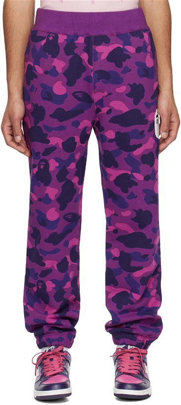 Photo: BAPE Purple Camo Lounge Pants