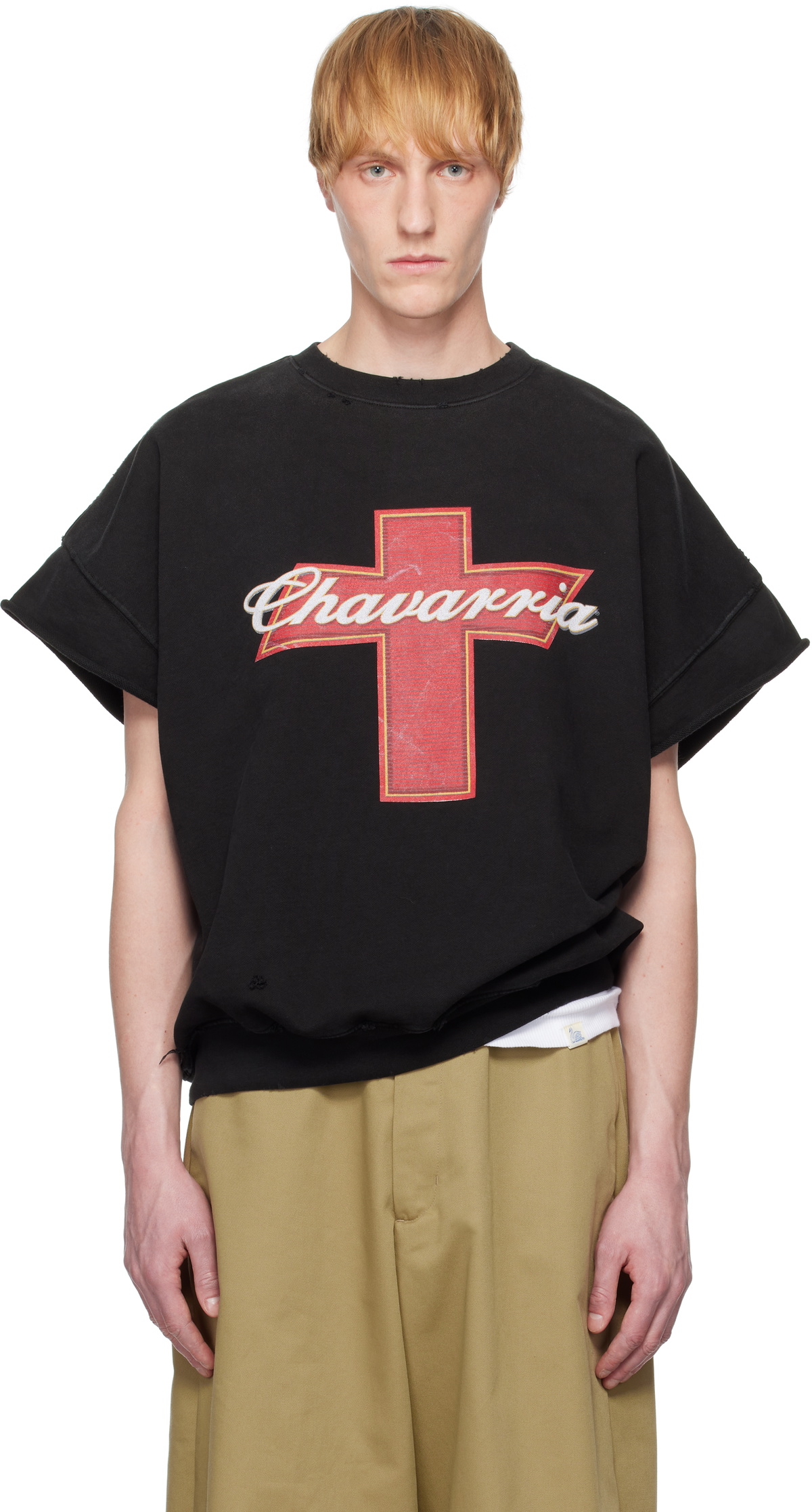 Willy Chavarria ブラック Tシャツ Lサイズ WILLY CHAVARRIA / WILLY GRADIENT LOGO T WILLY BLACK