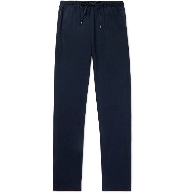 Photo: Zimmerli - Cotton and Modal-Blend Jersey Sweatpants - Men - Navy