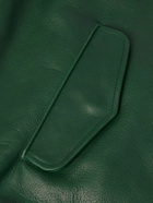 Golden Bear - Baracuda Leather Bomber Jacket - Green