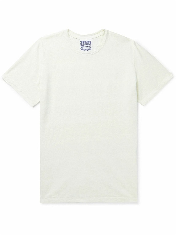 Photo: Jungmaven - Baja Hemp and Cotton-Blend Jersey T-Shirt - Neutrals