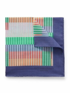 Richard James - Striped Cotton-Voile Pocket Square