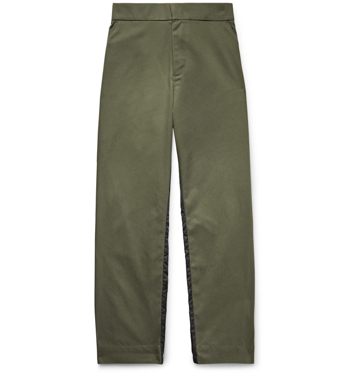 Photo: Moncler Genius - 5 Moncler Craig Green Tapered Gabardine and Nylon Trousers - Green