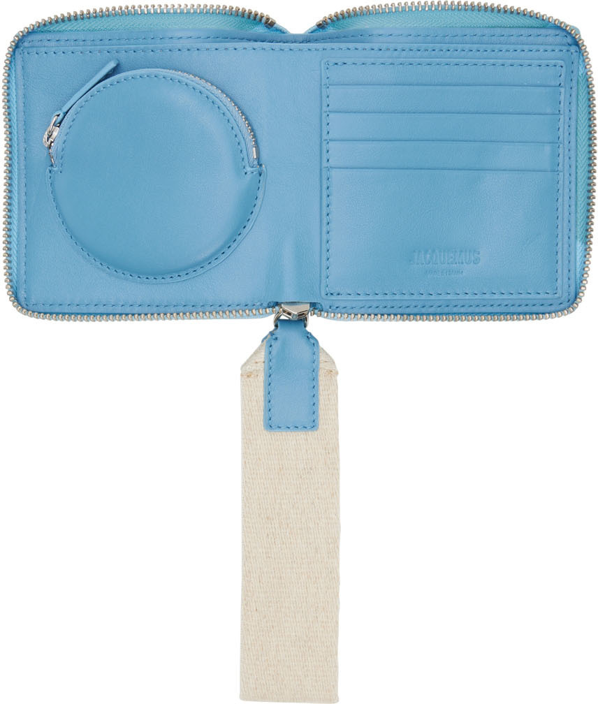 Jacquemus Blue 'Le Carré Rond' Wallet Jacquemus