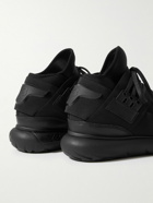 Y-3 - Qasa Neoprene, Webbing and Rubber High Top Sneakers - Black