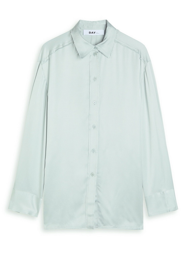 Photo: Day Birger ET Mikkelsen Strong Open-back Satin Shirt Light Blue